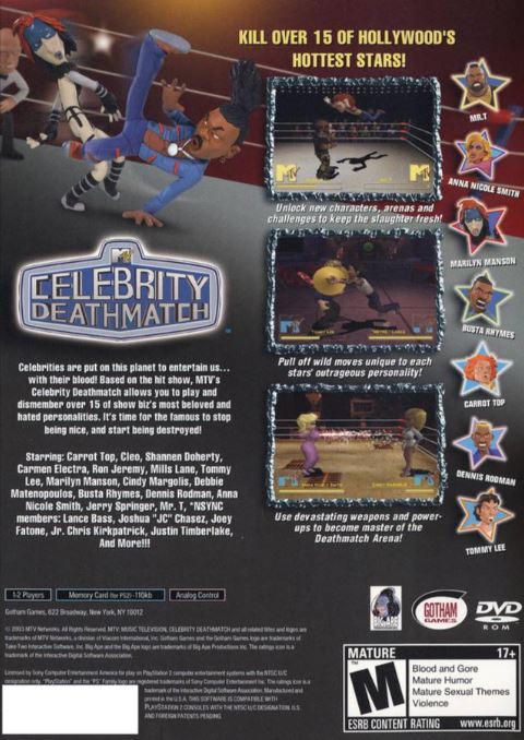 MTV Celebrity Deathmatch Playstation 2