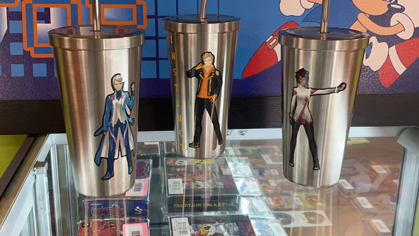 Pokemon Stainless Steel Tumbler with Straw