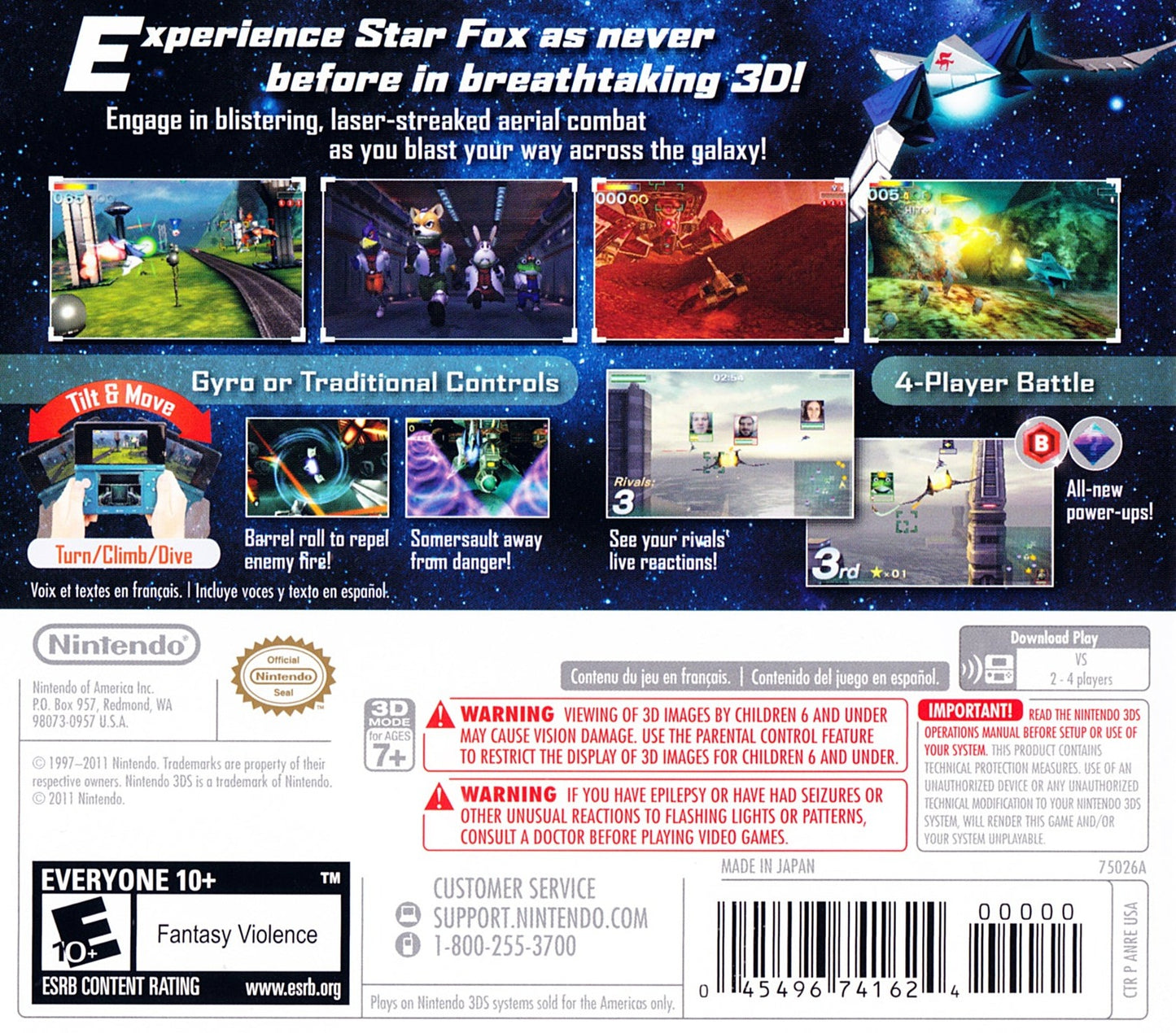 Star Fox 64 3D  [Nintendo Selects] Nintendo 3DS