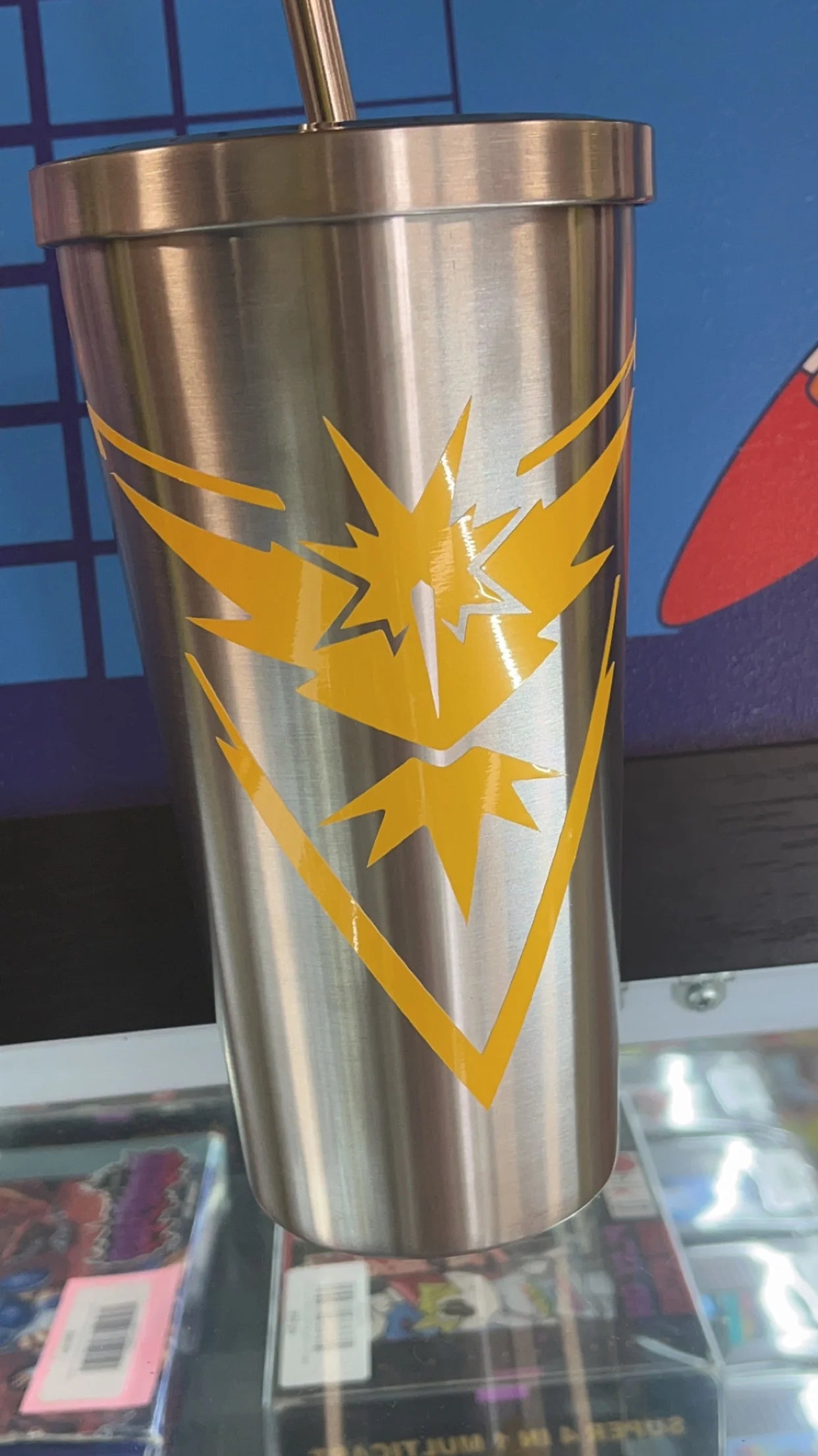 Pokemon Stainless Steel Tumbler with Straw