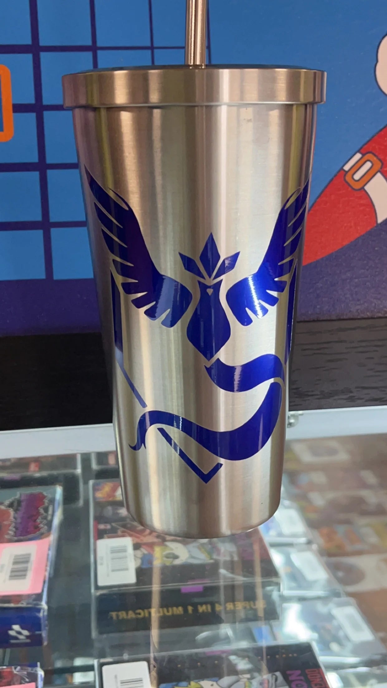 Pokemon Stainless Steel Tumbler with Straw