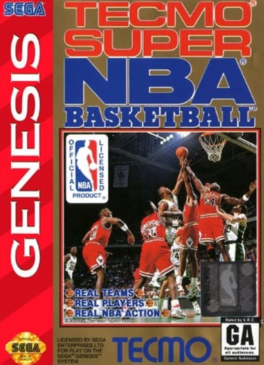 Tecmo Super NBA Basketball Sega Genesis