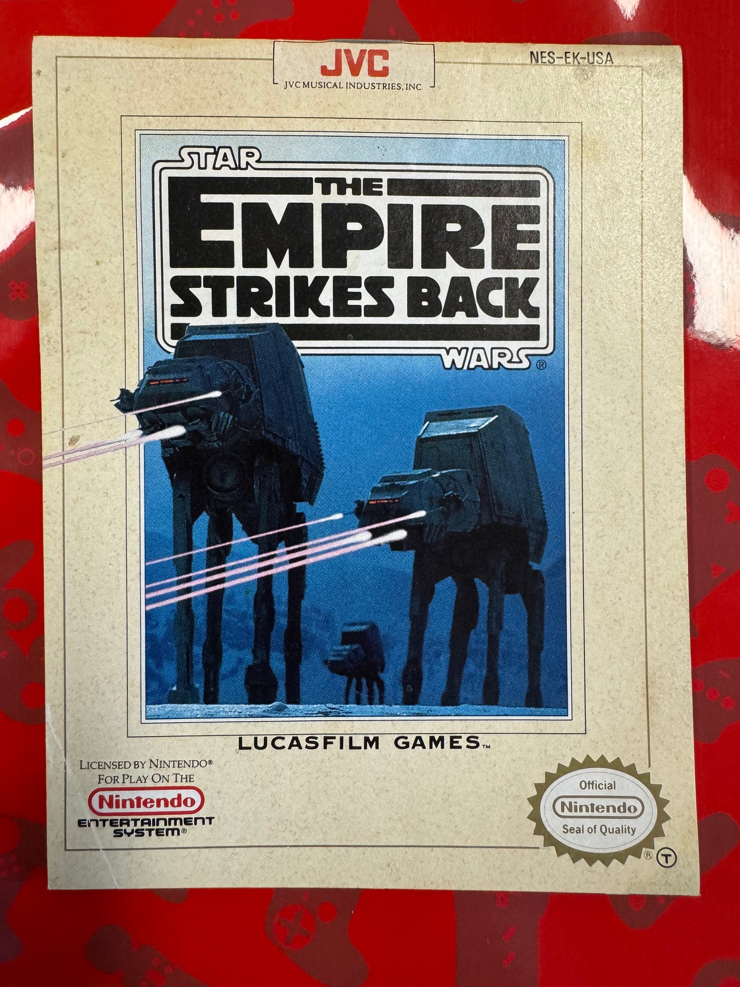 Star Wars The Empire Strikes Back NES Manual