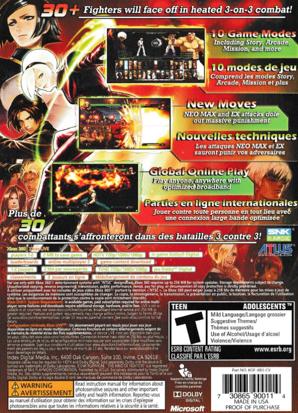 King of Fighters XIII Xbox 360