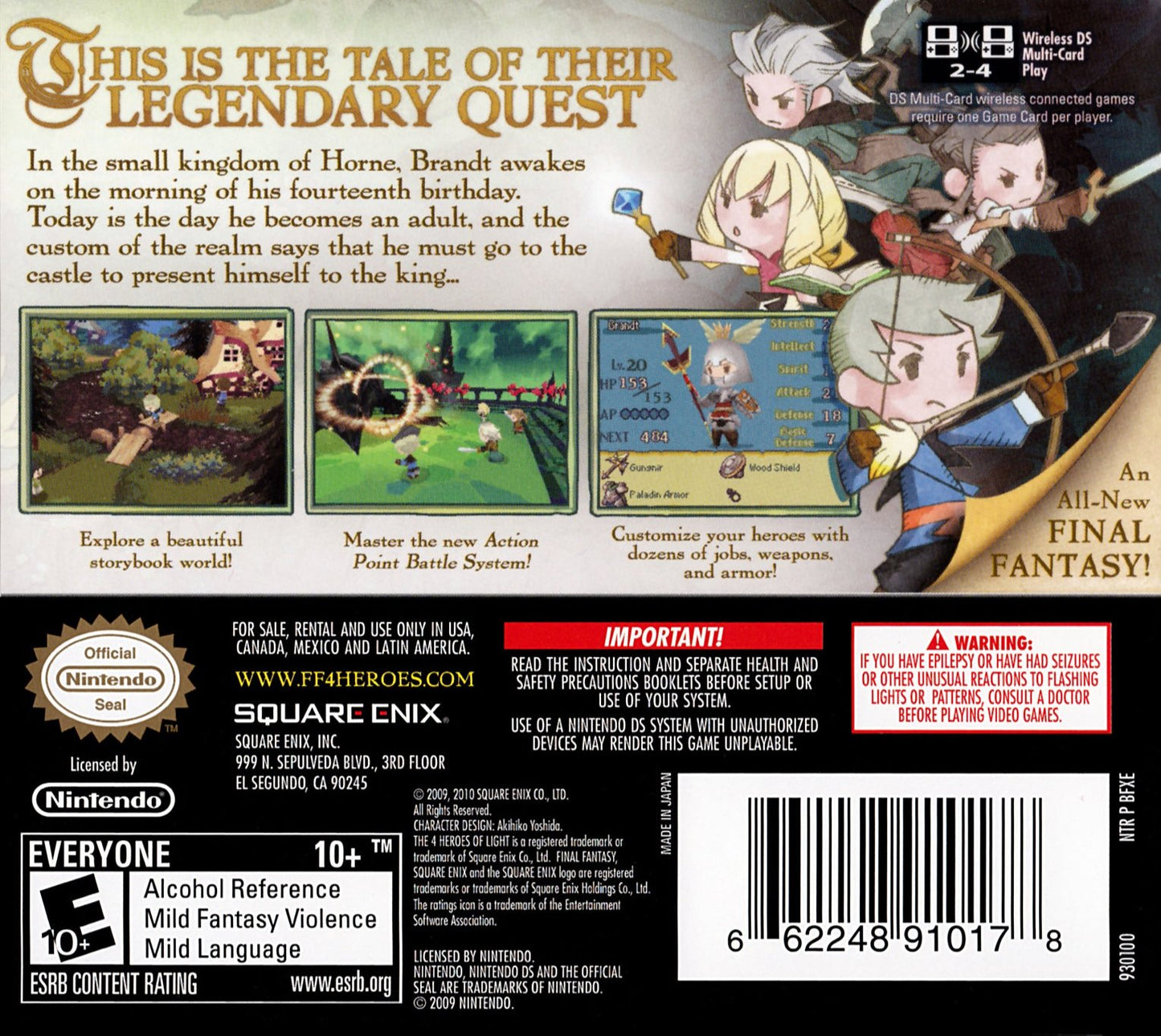 Final Fantasy: The 4 Heroes of Light Nintendo DS