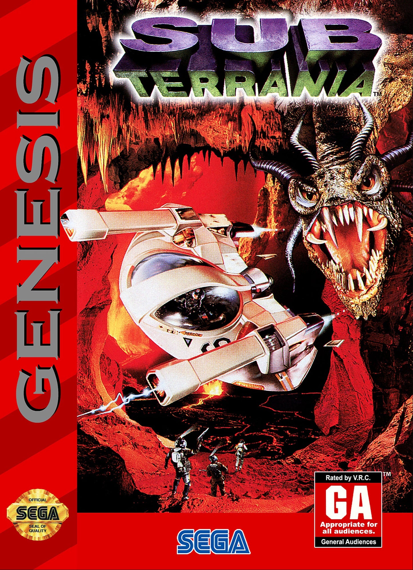 Sub Terrania Sega Genesis