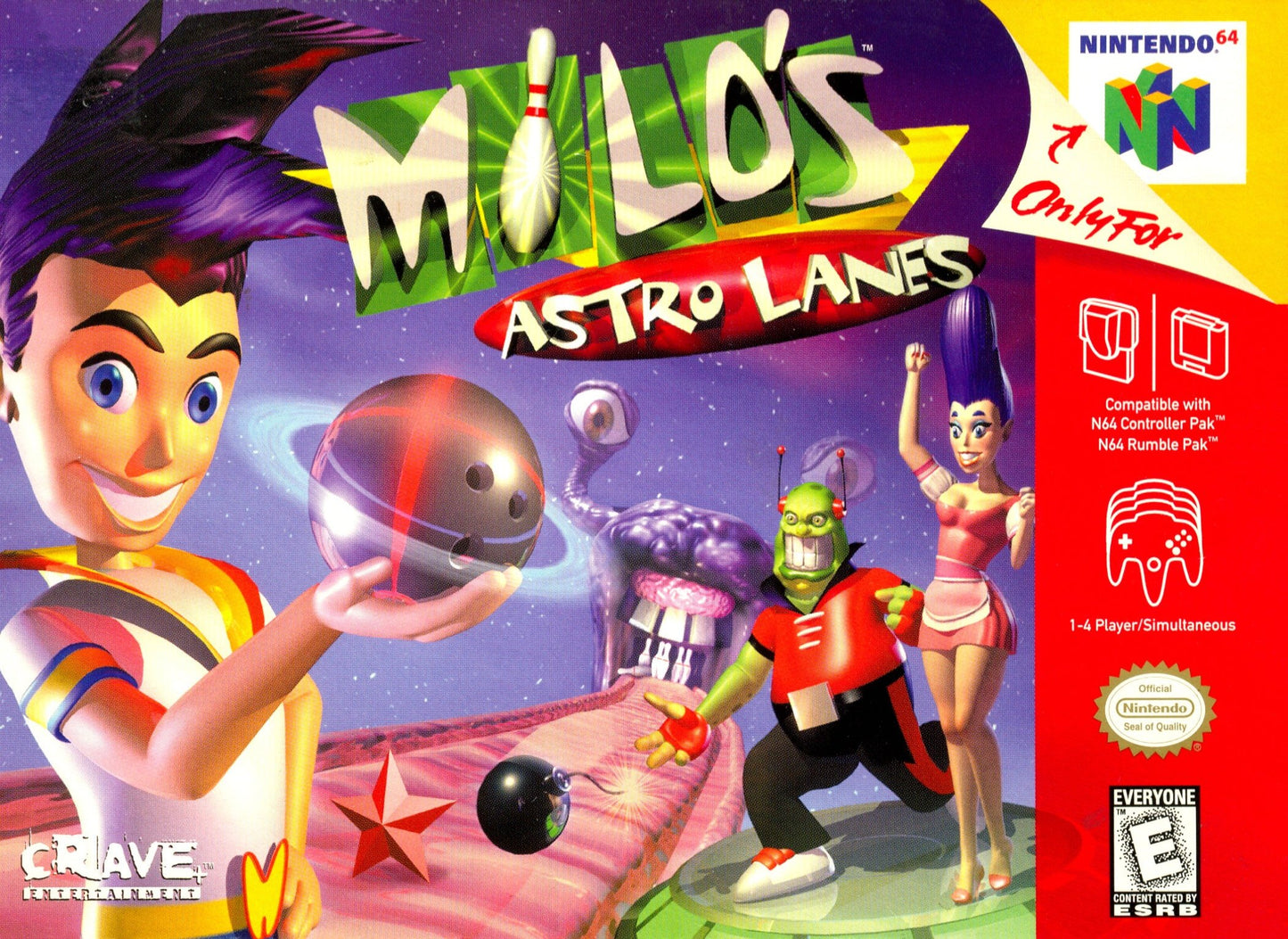 Milo's Astro Lanes Nintendo 64