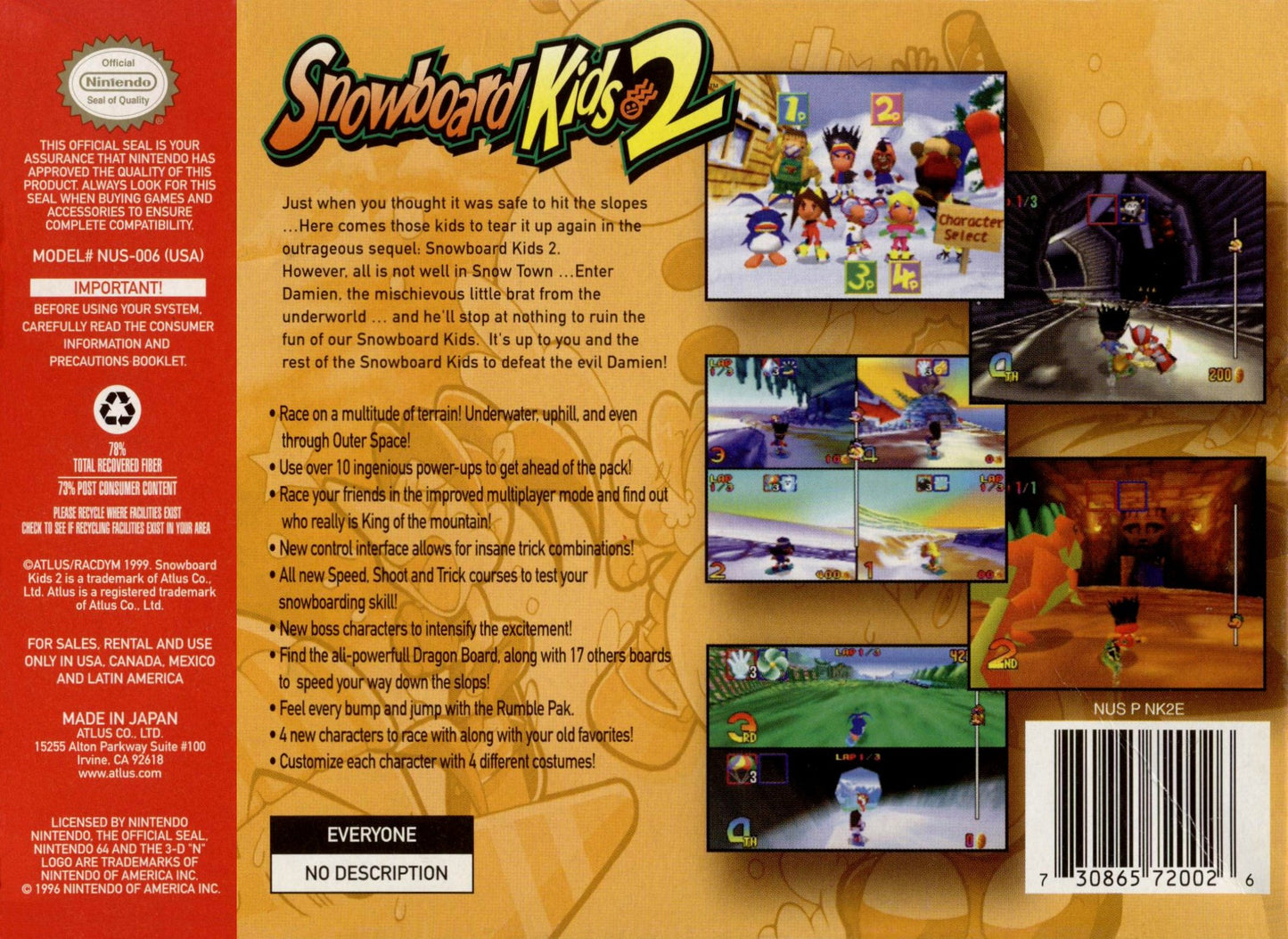 Snowboard Kids 2 Nintendo 64