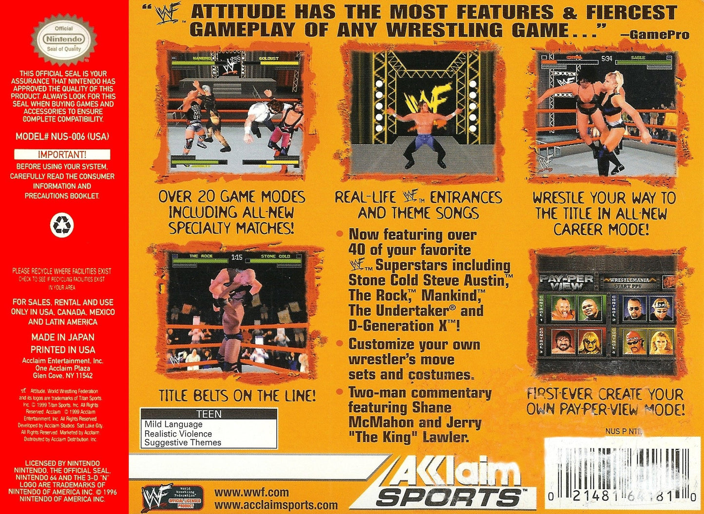 WWF Attitude Nintendo 64