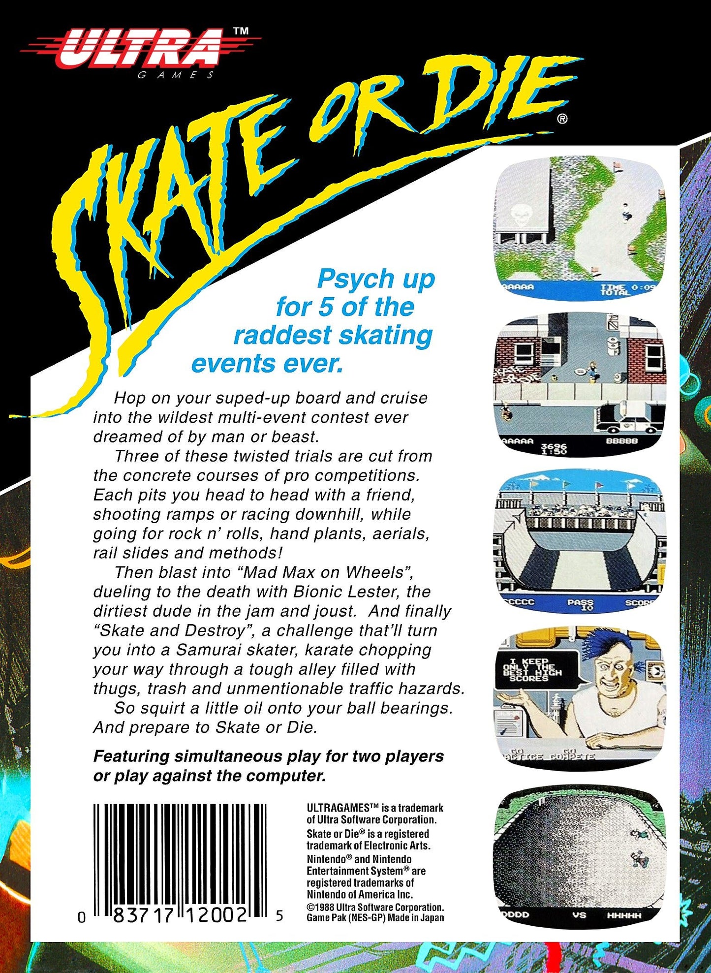 Skate Or Die NES