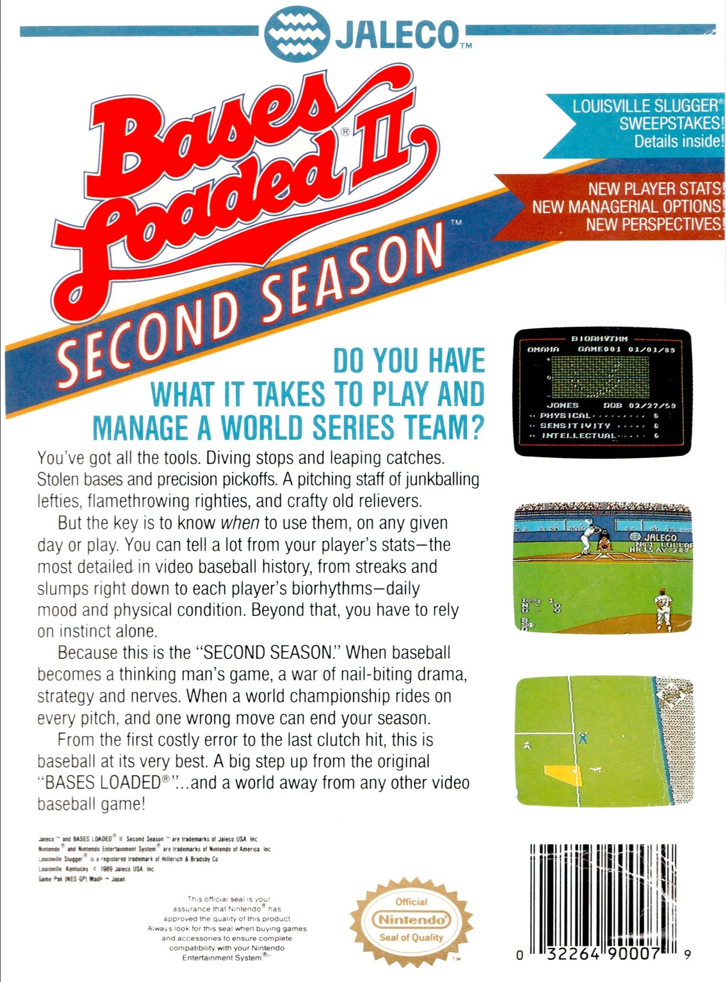 Bases Loaded II Second Season NES