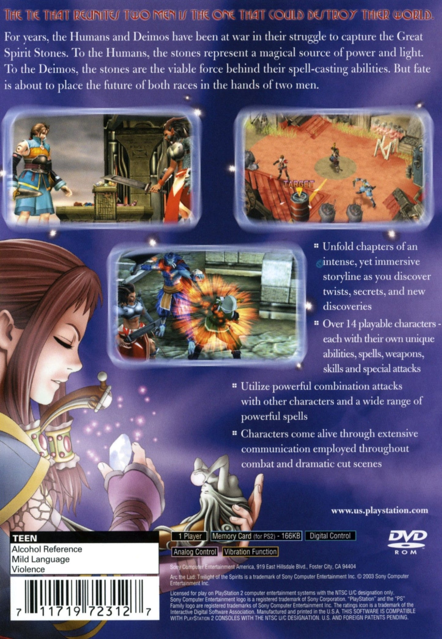 Arc The Lad Twilight Of The Spirits Playstation 2 Complete