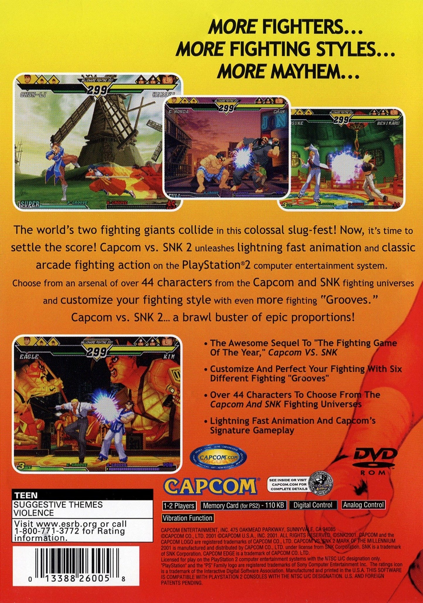 Capcom Vs SNK 2 Playstation 2