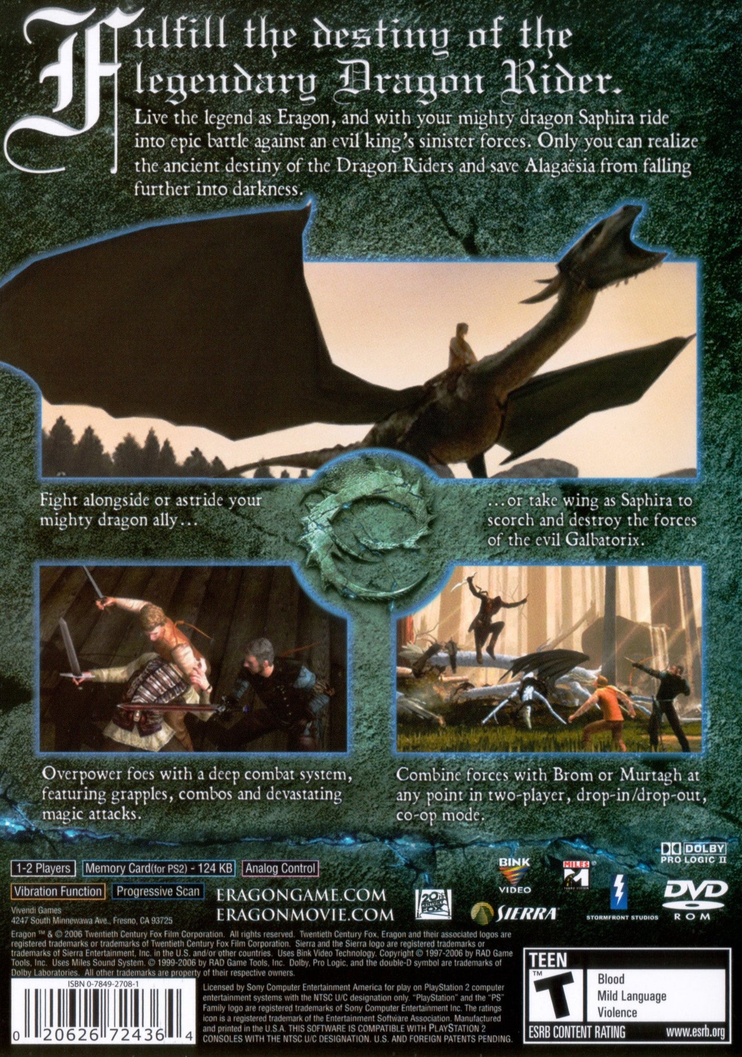 Eragon Playstation 2