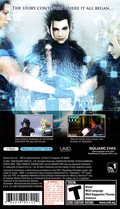 Crisis Core: Final Fantasy VII PSP