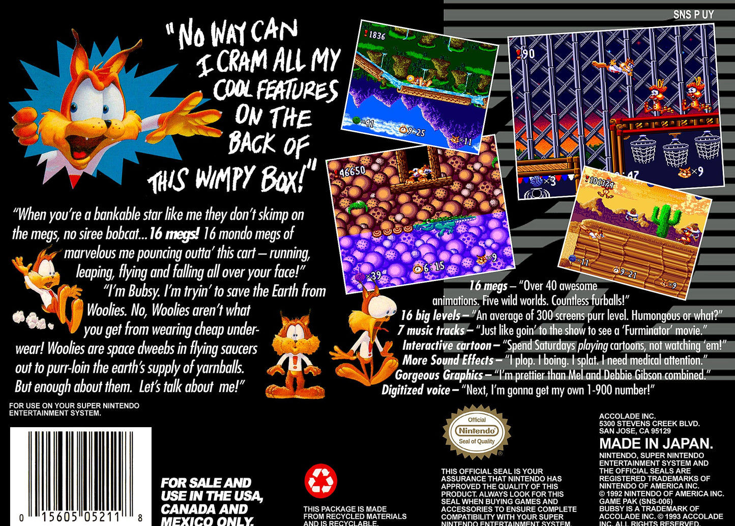 Bubsy Super Nintendo