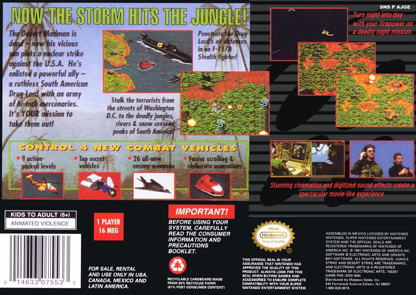 Jungle Strike Super Nintendo