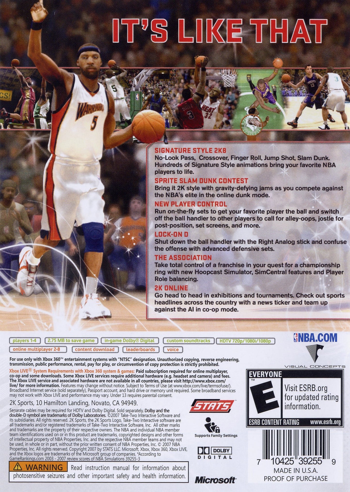 NBA 2K8 Xbox 360