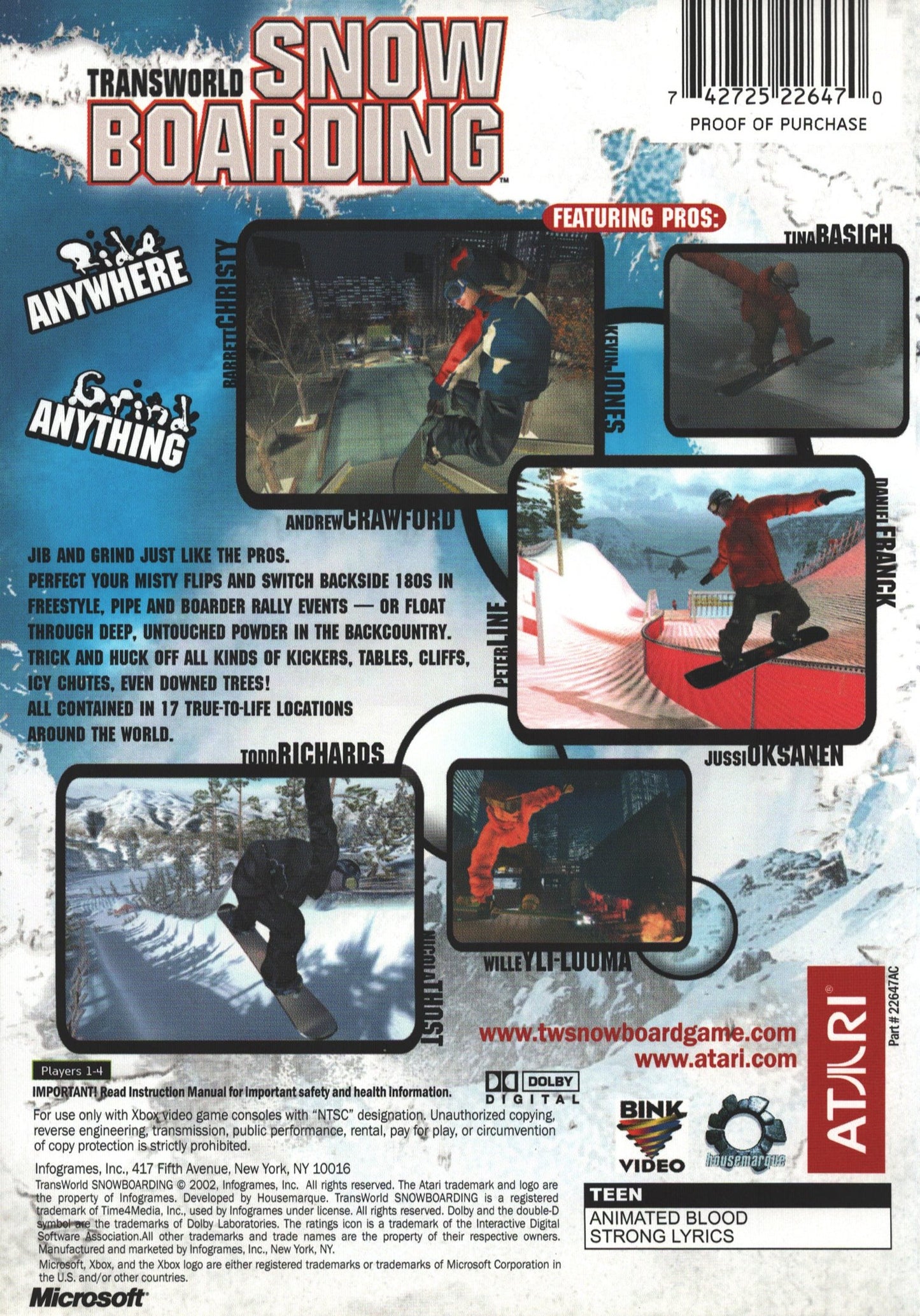 TransWorld Snowboarding Xbox