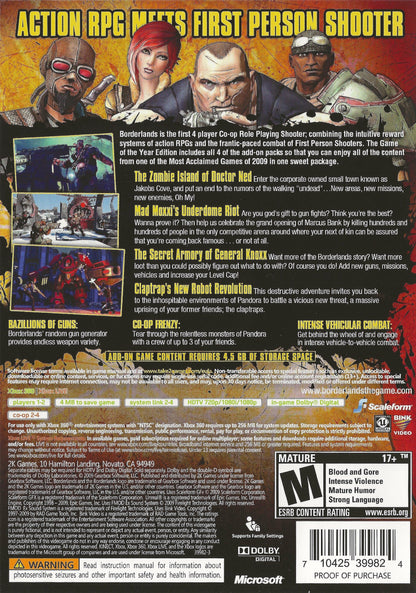 Borderlands [Game of the Year] Xbox 360